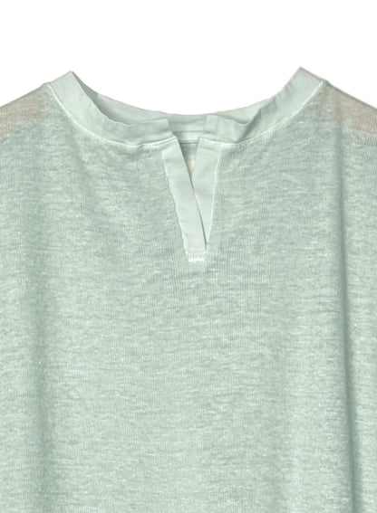 Hemp Rib, #831-817, Slit Tanktop, Hemp 100%, DUST MINT, OS