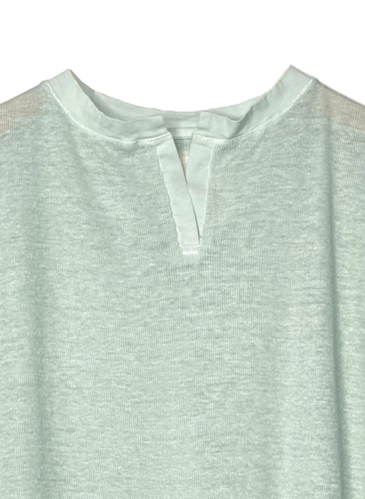 Hemp Rib, #831-817, Slit Tanktop, Hemp 100%, DUST MINT, OS