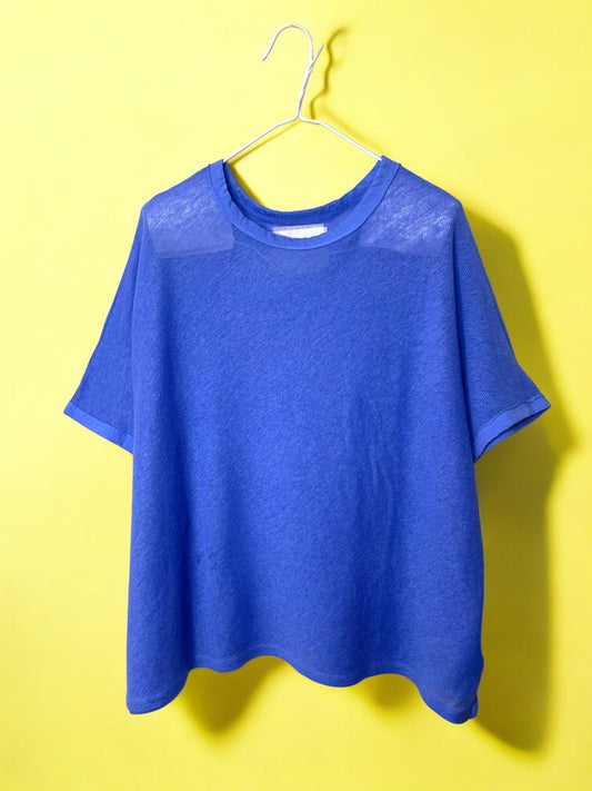 Hemp Seed Stichs, #831-821, OVERSIZED FRENCH SLV, BLUE, One Size Fits All