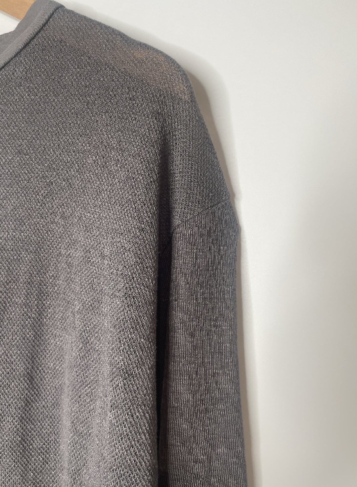 Hemp Seed Stichs,  #831-822, LS CARDIGAN, Hemp 100%, CHARCOAL, OS
