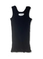 Gauze Rib, TANKTOP, cotton 100%  STYLE #  832-830, ONE SIZE, BLACK