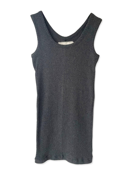 Gauze Rib, TANKTOP, cotton 100%  STYLE #  832-830, ONE SIZE, CHARCOAL