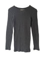 Gauze Rib, LS CREW, cotton 100%  STYLE #  832-831,  BLACK