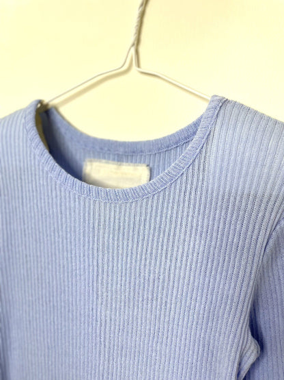 Gauze Rib, LS CREW, cotton 100%  STYLE #  832-831, LIGHT BLUE