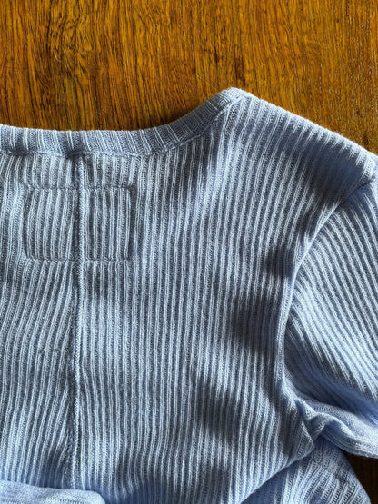 Gauze Rib, LS CREW, cotton 100%  STYLE #  832-831, LIGHT BLUE