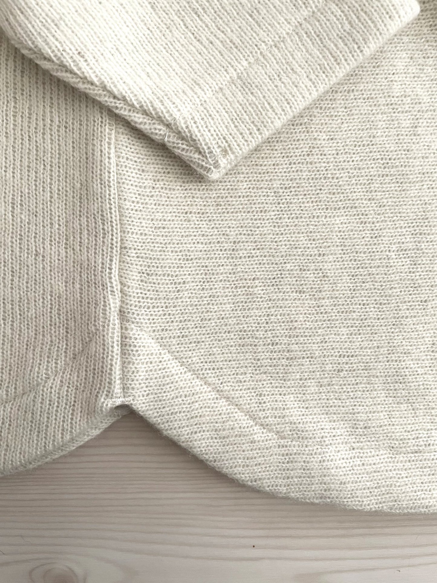 Wool DBL Face, Boat Neck Top, #832-836, 41%cotton, 38%wool, 21%nylon, WHITE, ONE SIZE