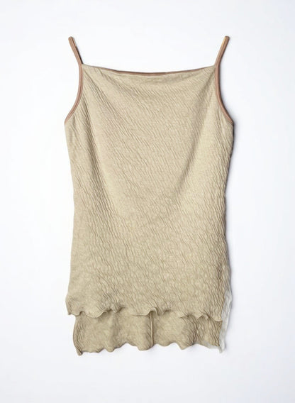 Hi-Soft Double Face, Fabric padded Camisole, #841-845, SAND KHAKI