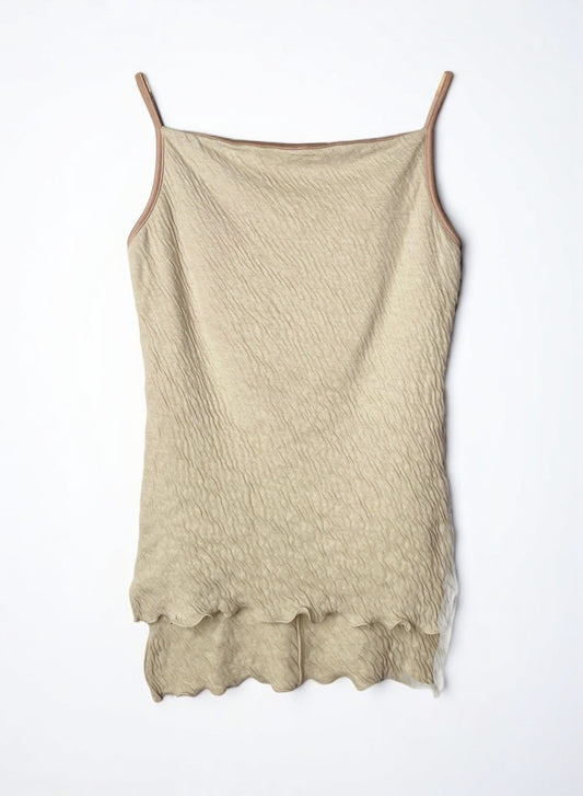 Hi-Soft Double Face, Fabric padded Camisole, #841-845, SAND KHAKI