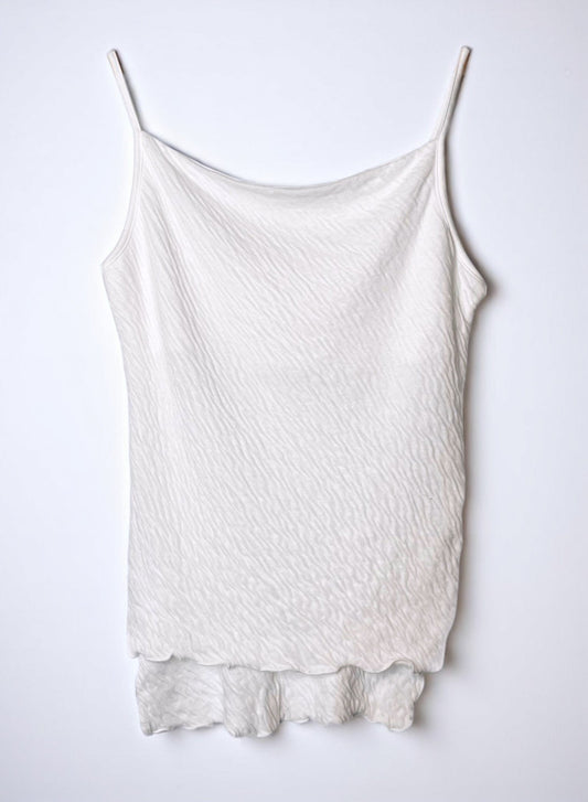 Hi-Soft Double Face, Fabric padded Camisole, #841-845, WHITE