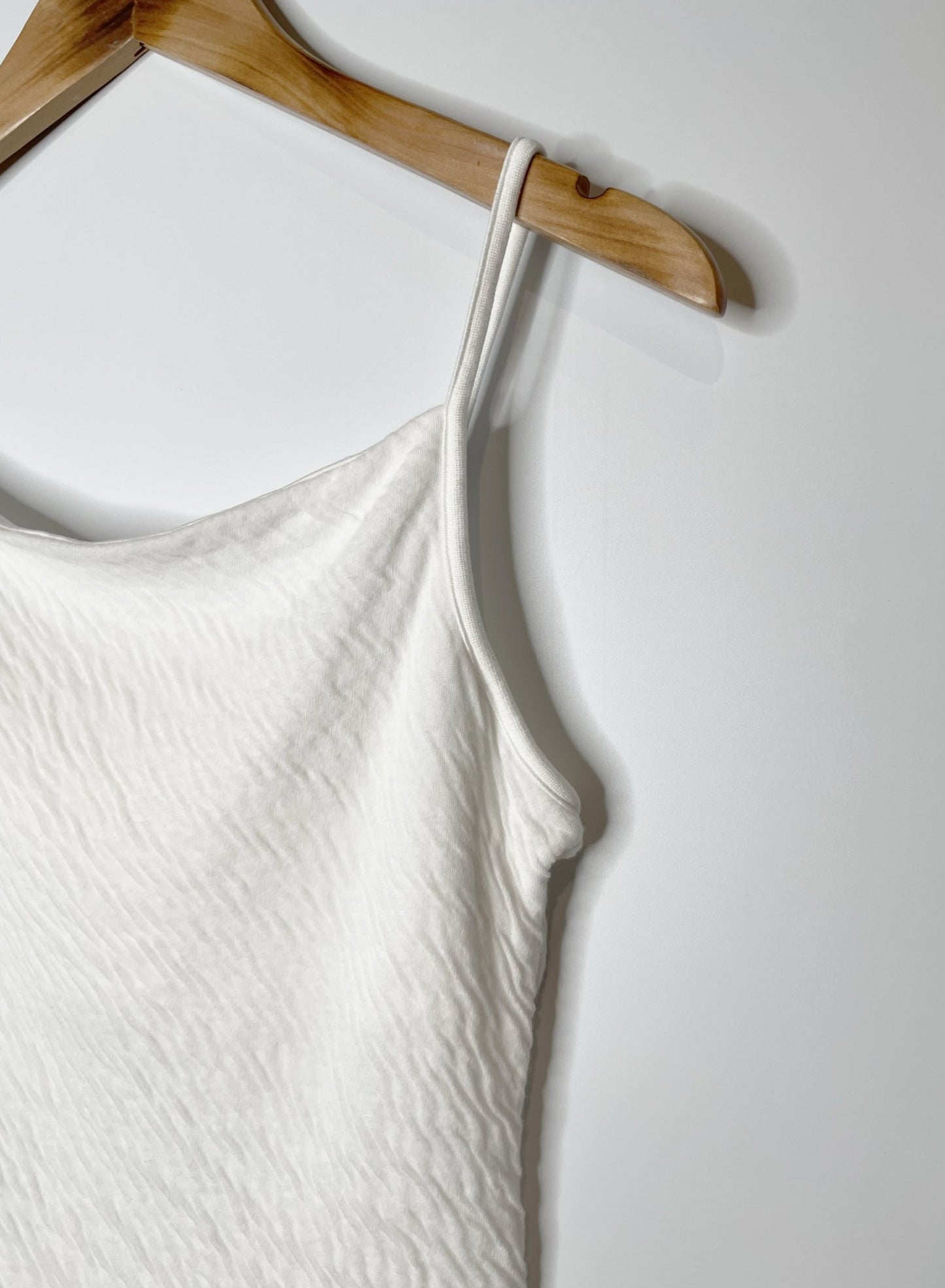 Hi-Soft Double Face, Fabric padded Camisole, #841-845, WHITE