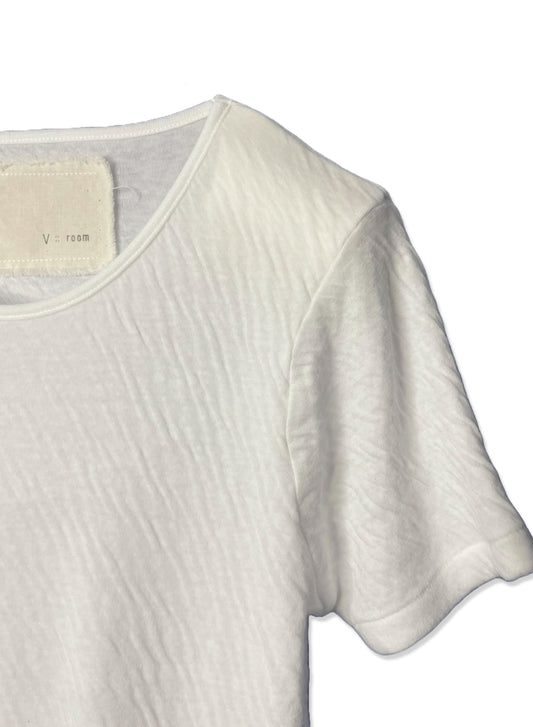 Hi-Soft Double Face, SS Crew Top, #841-846, WHITE