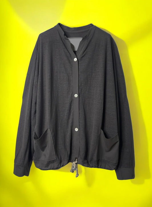 Hemp Jersey, Summer JK, Hemp 100%, #841-852, BLACK, One Size Fits All