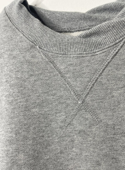 Cotton Fleece, LS Crew Sweat shirts, #841-855, 100%cotton, Heather Grey