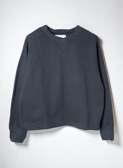 Cotton Fleece, LS Crew Sweat shirts, #841-855, 100%cotton, BLACK