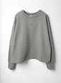 Cotton Fleece, LS Crew Sweat shirts, #841-855, 100%cotton, Heather Grey