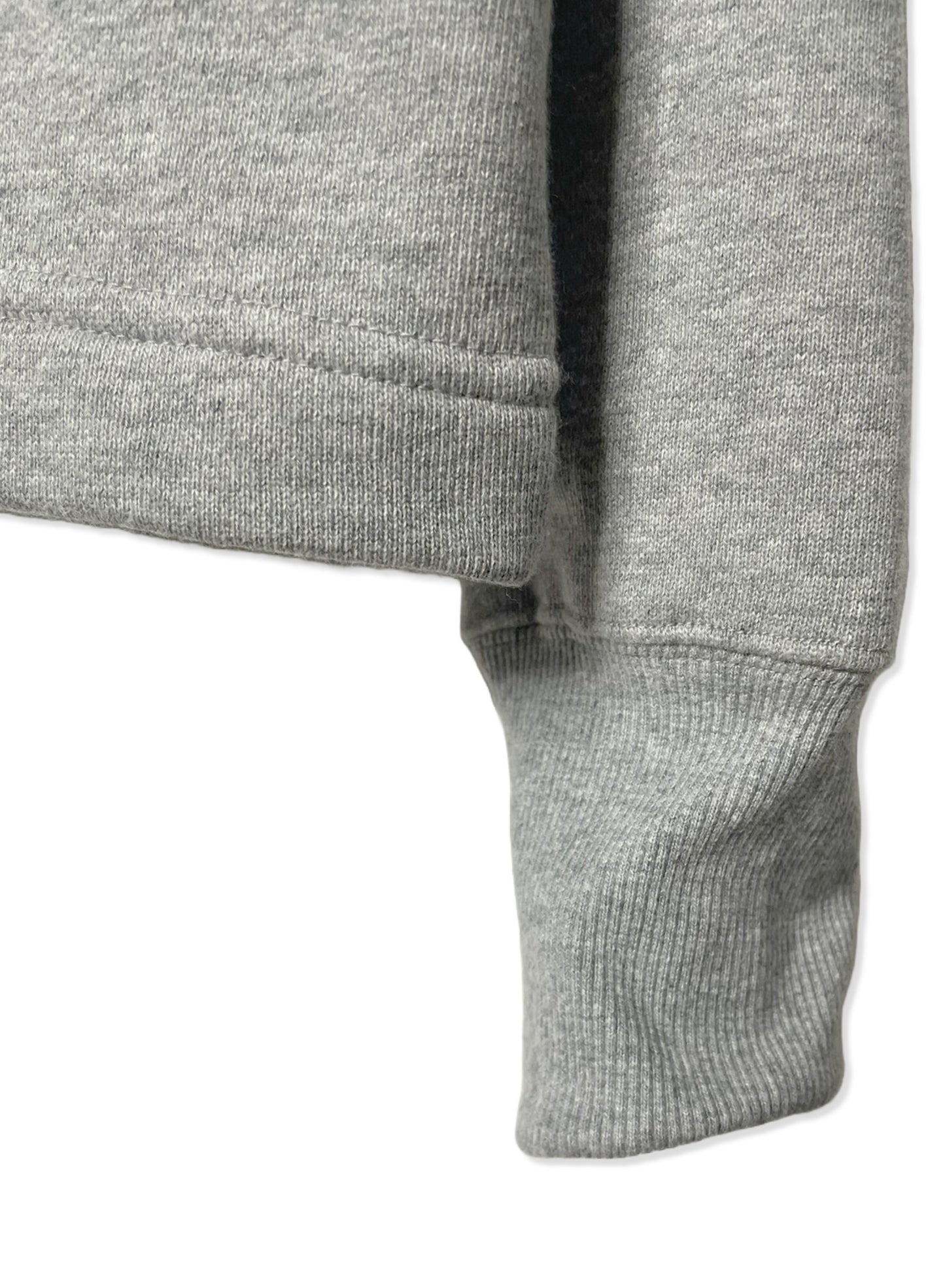 Cotton Fleece, LS Crew Sweat shirts, #841-855, 100%cotton, Heather Grey