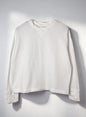 Cotton Fleece, LS Crew Sweat shirts, #841-855, 100%cotton, WHITE