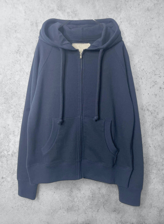 Cotton Fleece, LS Zip Hoodie, #841-856, 100%cotton, NAVY