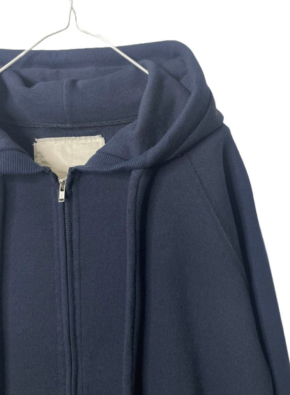 Cotton Fleece, LS Zip Hoodie, #841-856, 100%cotton, NAVY