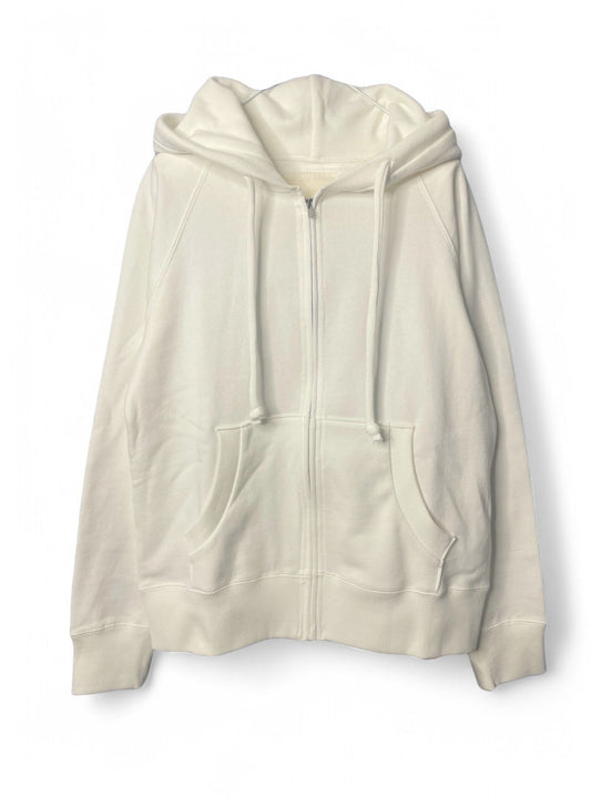Cotton Fleece, LS Zip Hoodie, #841-856, 100%cotton,WHITE
