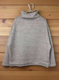 Cotton Tencel Brushed Fleece, LS MOCK NECK PULLOVER, #842-860, HT CHARCOAL, ONE SIZE