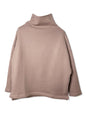 Cotton Tencel Brushed Fleece, LS MOCK NECK PULLOVER, #842-860, TAUPE, ONE SIZE