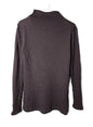 HI-SOFT DBL FACE. 55%COTTON/45%NYLON, #842-861,  LS MOCK NECK, BLACK