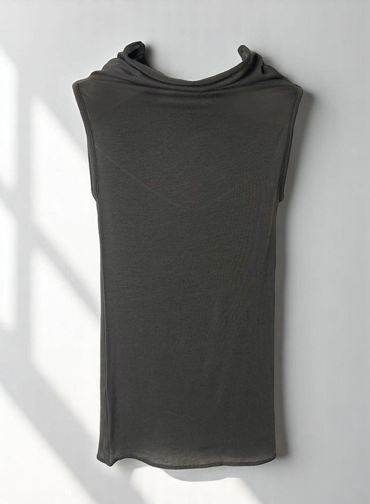 CASHMERE SILK JERSEY, 86%tencel 5%silk 4%cashmere, #842-869, BODY TUBE, Black