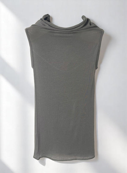 CASHMERE SILK JERSEY, 86%tencel 5%silk 4%cashmere, #842-869, BODY TUBE, Charcoal