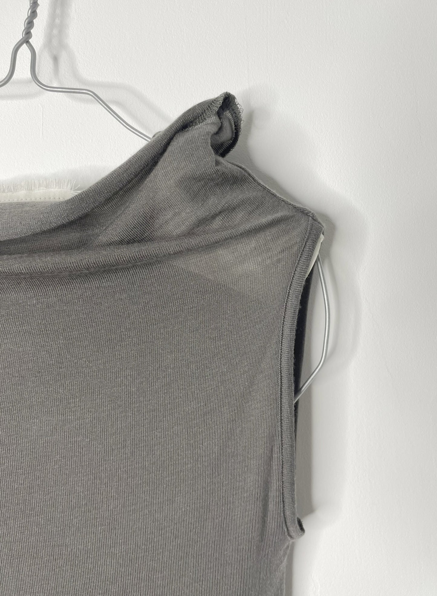 CASHMERE SILK JERSEY, 86%tencel 5%silk 4%cashmere, #842-869, BODY TUBE, Charcoal