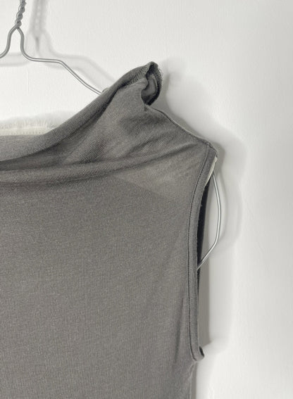 CASHMERE SILK JERSEY, 86%tencel 5%silk 4%cashmere, #842-869, BODY TUBE, Charcoal