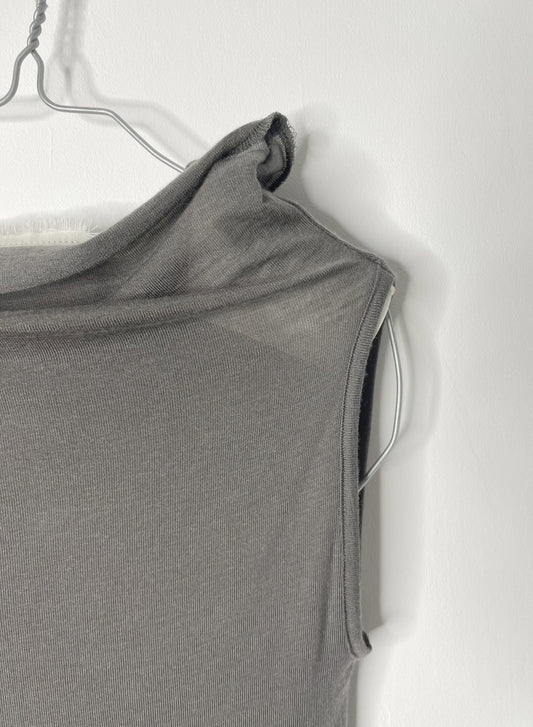 CASHMERE SILK JERSEY, 86%tencel 5%silk 4%cashmere, #842-869, BODY TUBE, Charcoal