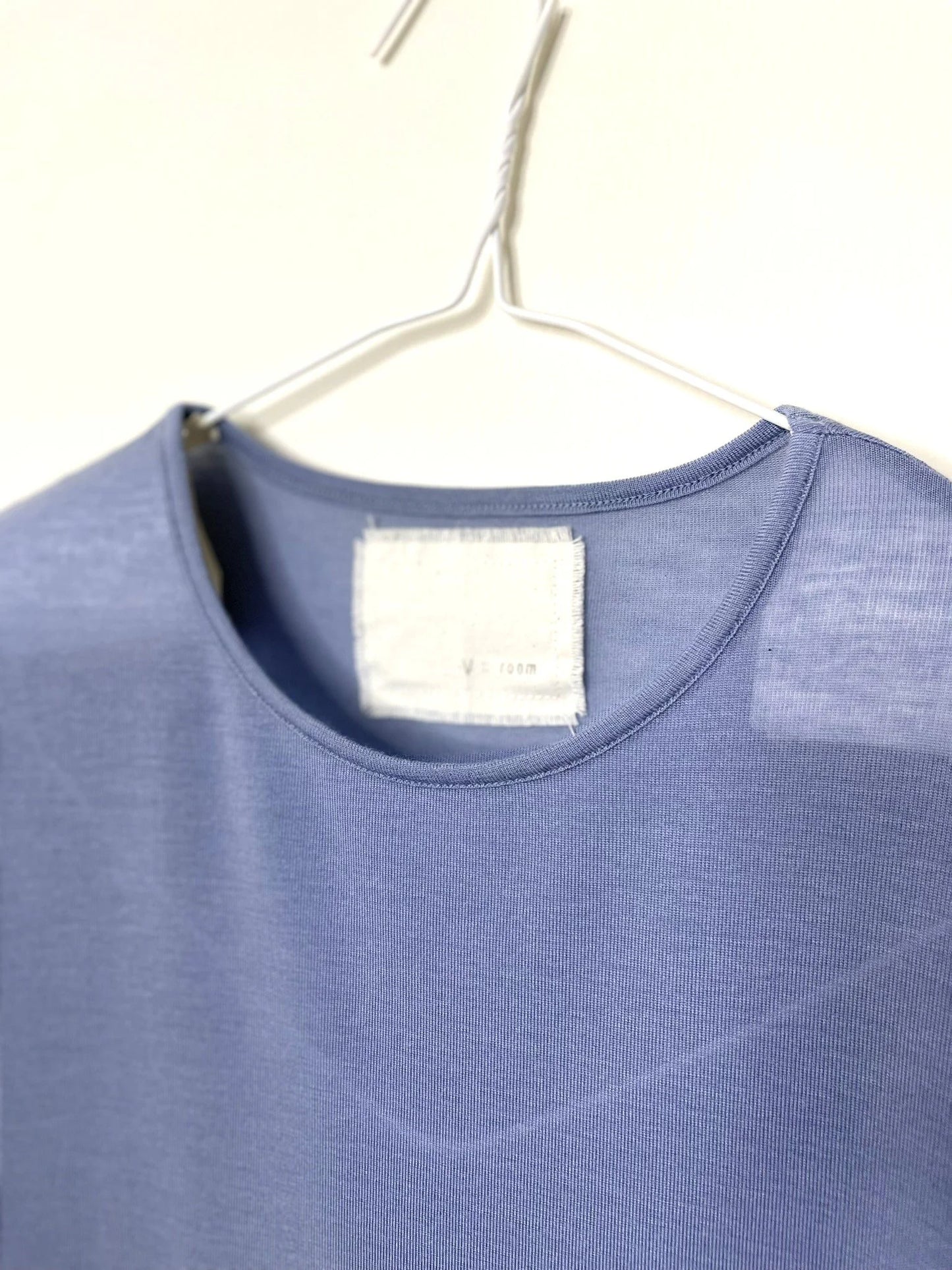 CASHMERE SILK JERSEY, 86%tencel 5%silk 4%cashmere, #842-870, LS CREW, LIGHT BLUE