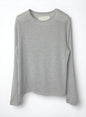 CASHMERE SILK JERSEY, 86%tencel 5%silk 4%cashmere, #842-870, LS CREW, GREY