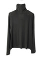 CASHMERE SILK JERSEY, 86%tencel 5%silk 4%cashmere, #842-871, LS TURTLE, BLACK