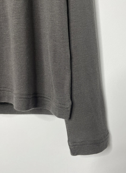 CASHMERE SILK JERSEY, 86%tencel 5%silk 4%cashmere, #842-871, LS TURTLE, CHARCOAL