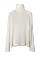 CASHMERE SILK JERSEY, 86%tencel 5%silk 4%cashmere, #842-871, LS TURTLE, WHITE