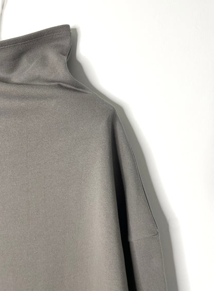 COTTON FLEECE, 100%cotton, LS OVERSIZED TURTLE, 842-873, CHARCOAL