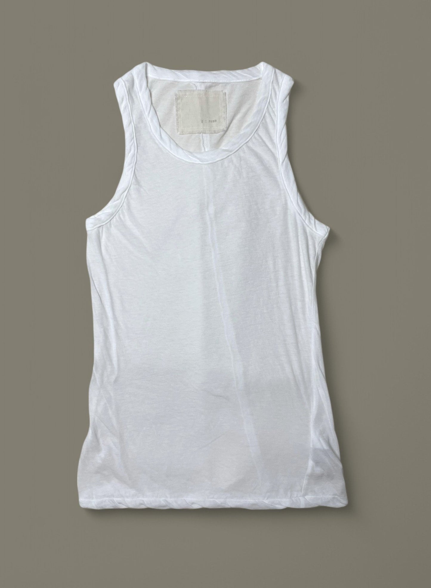 Hi-Soft Jersey, 851-380RE, Tank top, 55%cotton 45%nylon, WHITE