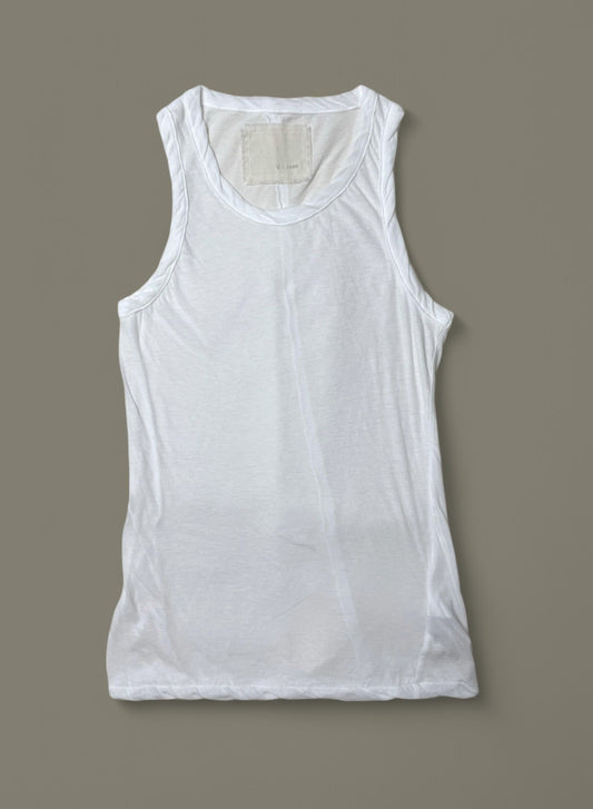 Hi-Soft Jersey, 851-380RE, Tank top, 55%cotton 45%nylon, WHITE