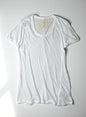 Hi-Soft Jersey, 851-381RE, SS Crew Top, 55%cotton 45%nylon, WHITE