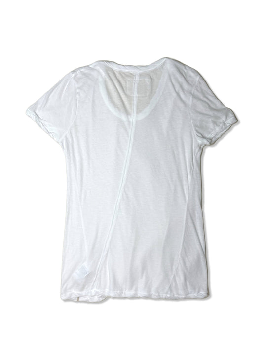 Hi-Soft Jersey, 851-381RE, SS Crew Top, 55%cotton 45%nylon, WHITE