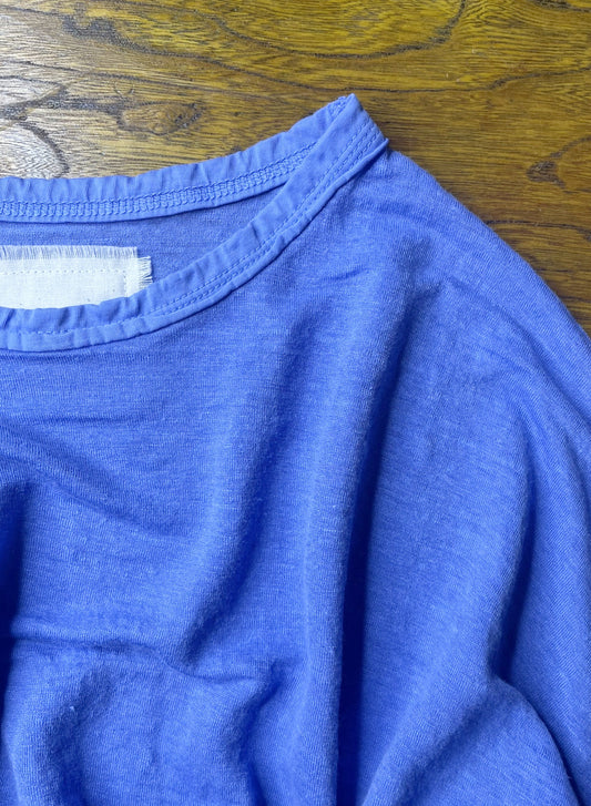 Hemp Jersey, Oversized SS Crew, 851-880, Hemp 100%, BLUE, One Size Fits All