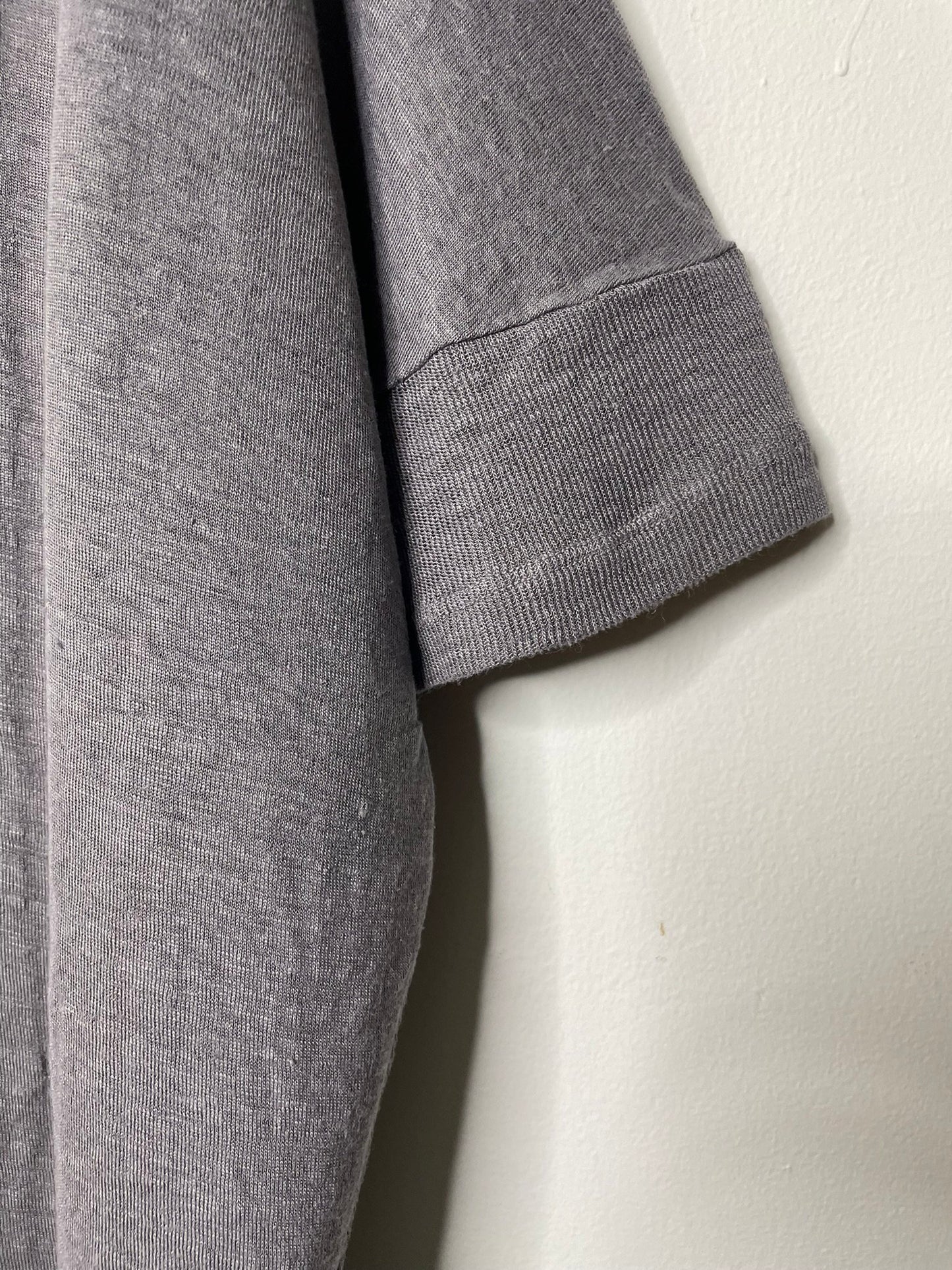 Hemp Jersey, Oversized SS Crew, 851-880, Hemp 100%, CHARCOAL, One Size Fits All