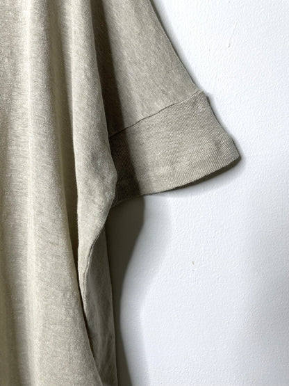 Hemp Jersey, Oversized SS Crew, 851-880, Hemp 100%, SAND KHAKI, One Size Fits All