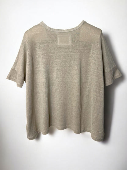 Hemp Jersey, Oversized SS Crew, 851-880, Hemp 100%, SAND KHAKI, One Size Fits All