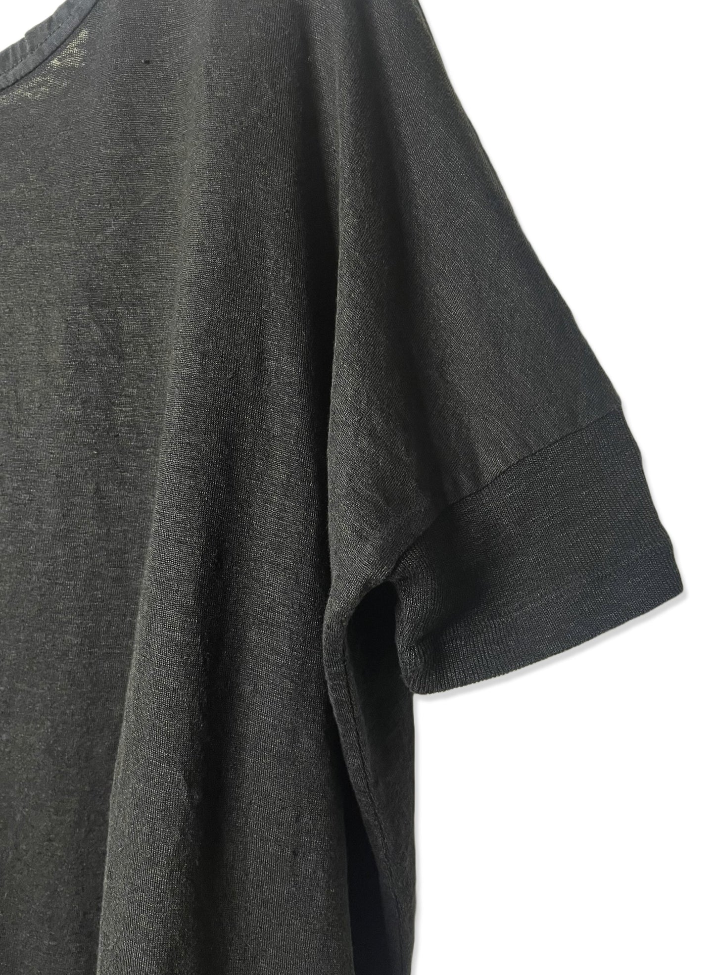 Hemp Jersey, Oversized SS Crew, 851-880, Hemp 100%, BLACK, One Size Fits All