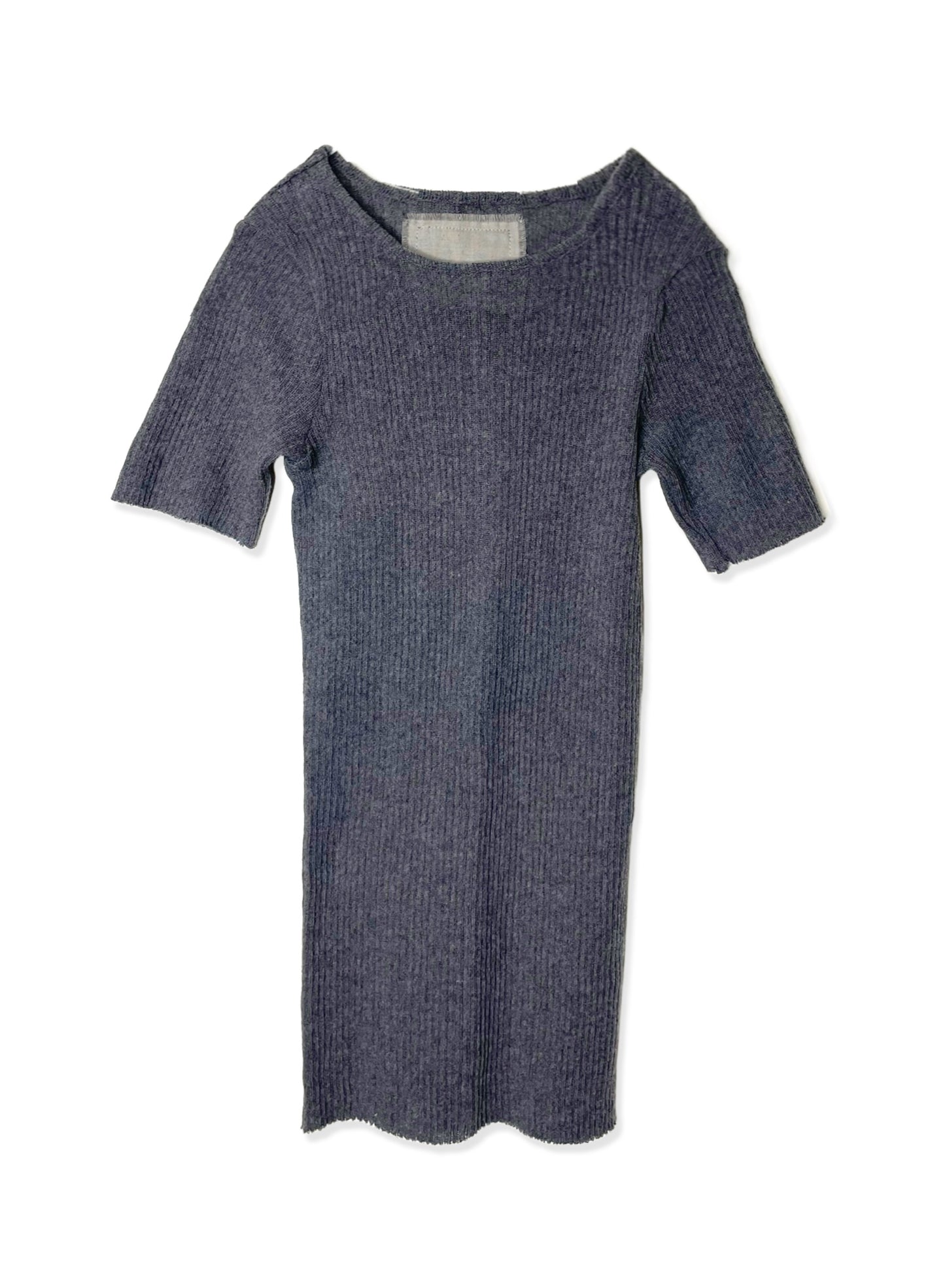 GAUZE RIB, SS CREW, 851-883, 100%cotton, CHARCOAL, OS