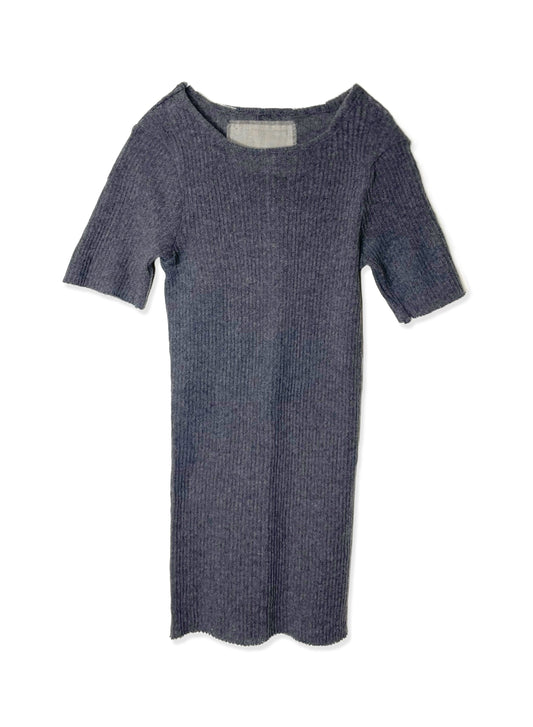GAUZE RIB, SS CREW, 851-883, 100%cotton, CHARCOAL, OS