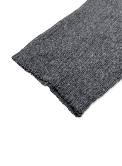 GAUZE RIB, SS CREW, 851-883, 100%cotton, CHARCOAL, OS